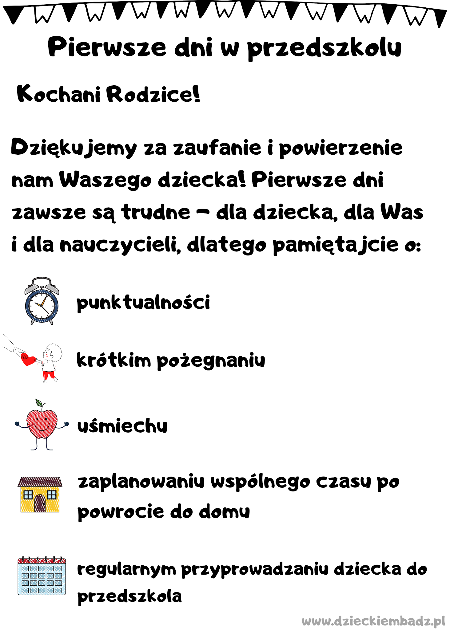 Pierwsze dni w przedszkolu